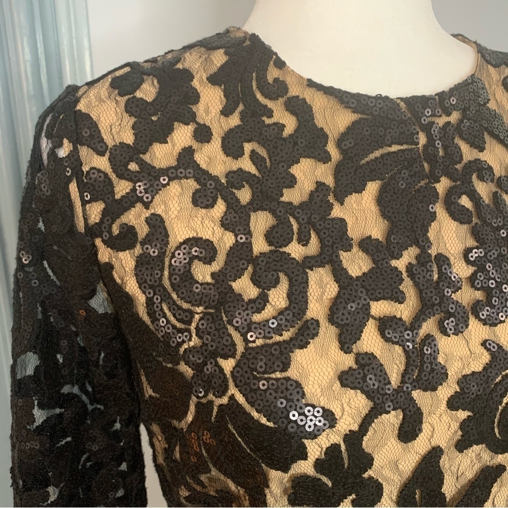 Diane von Furstenberg Black Sequin Top - Picture 2 of 10